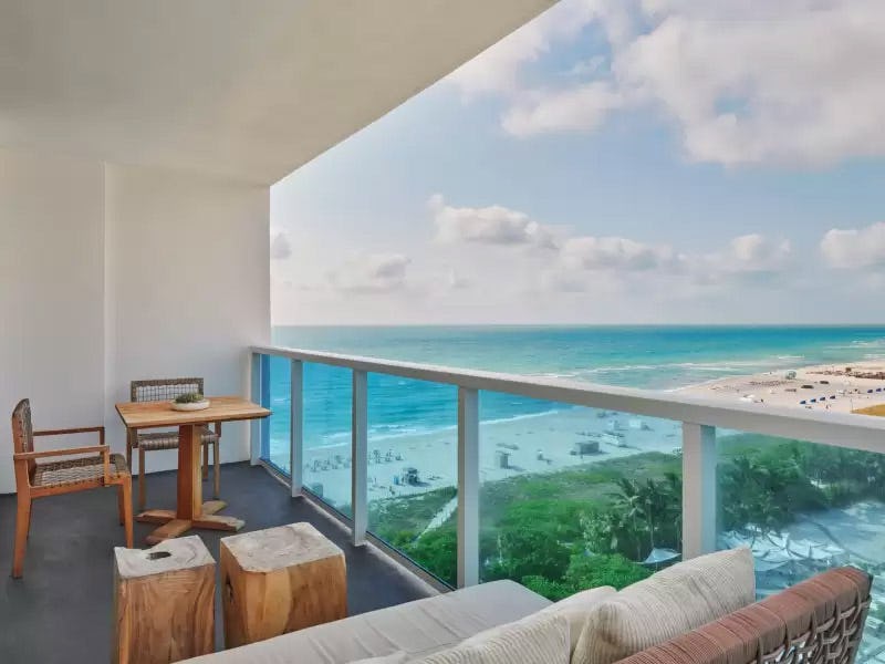 Ocean View One Bedroom Home with Balcony