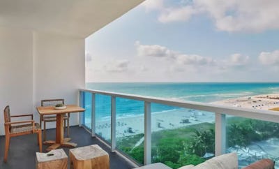Ocean View One Bedroom Home with Balcony