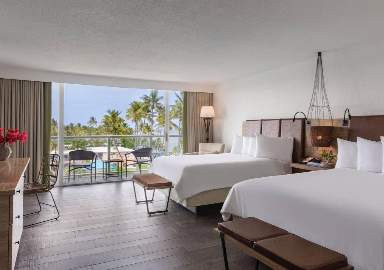 Alligator Reef Partial Ocean View Room Two Queen Beds
