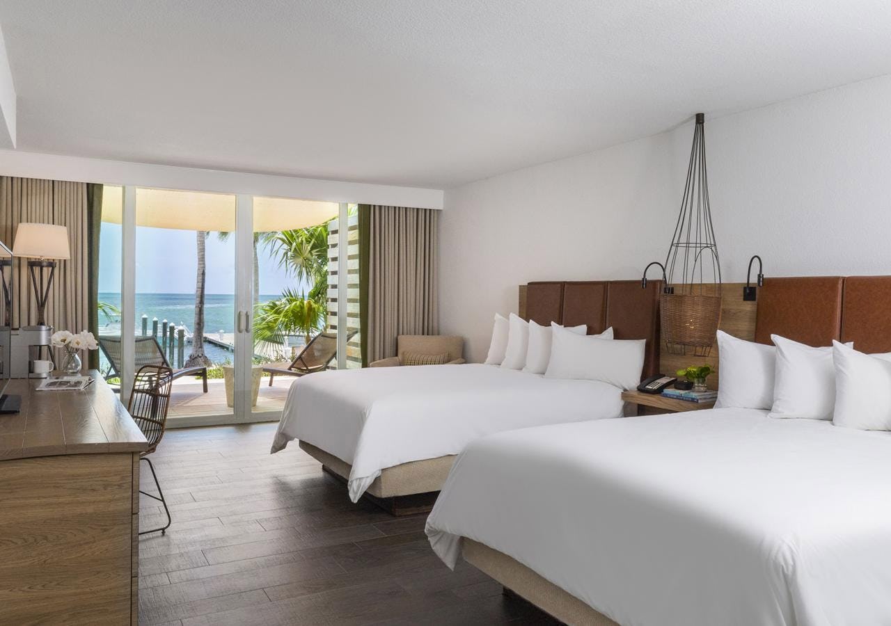 Oceanfront Room Two Queen Beds with Lanai