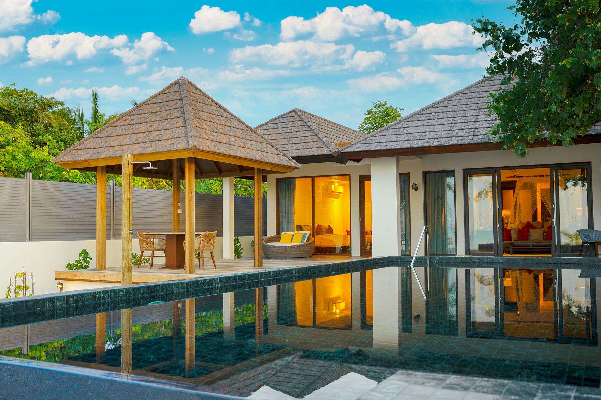 Two Bedroom Sunset Family Beach Villa with Pool