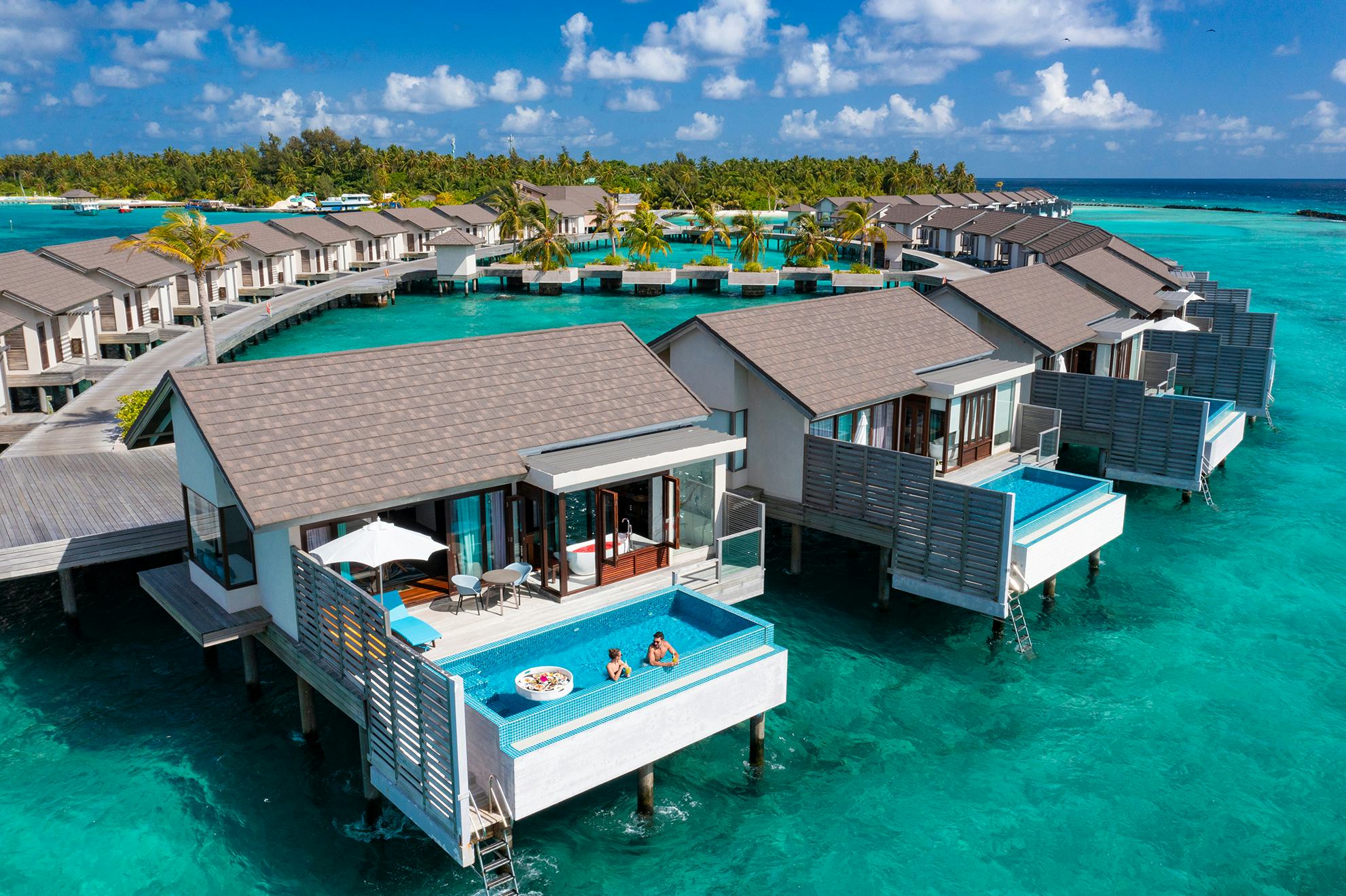 Sunset Water Villa with Pool