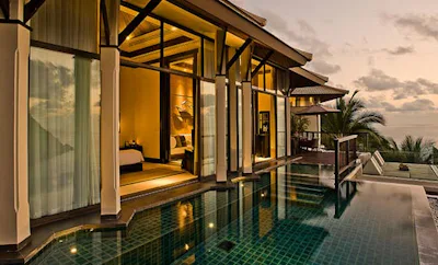 Presidential pool villa