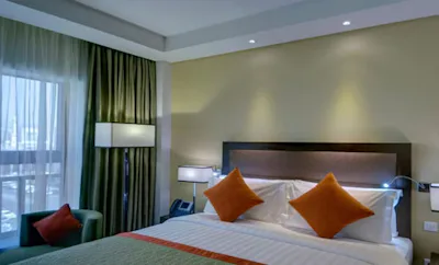 King Bed With City View