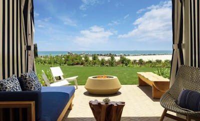 Cabana Beachfront Terrace with Fire Pit