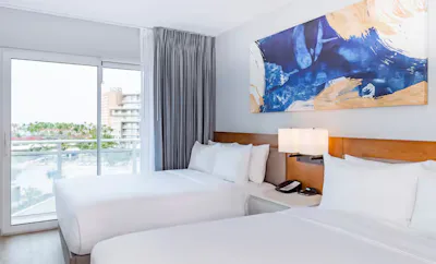 2 Queen Beds 1 Bedroom Suite - Partial Ocean
