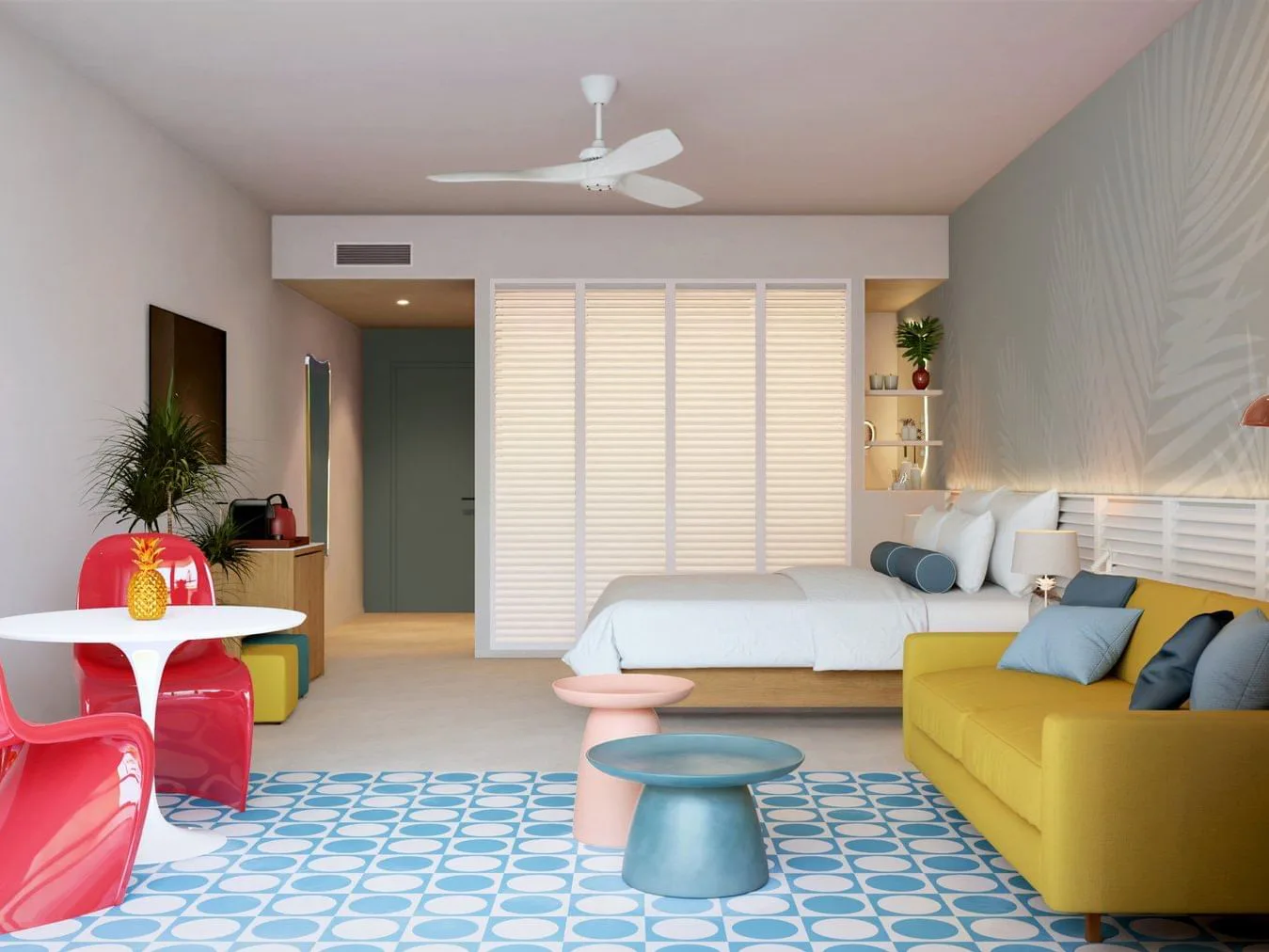 Swim Up Garden View, 1 King