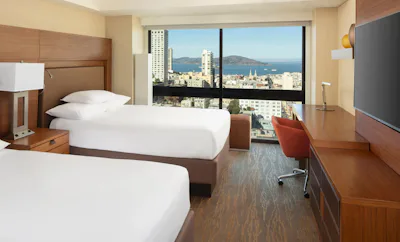 2 Double Beds Bay View