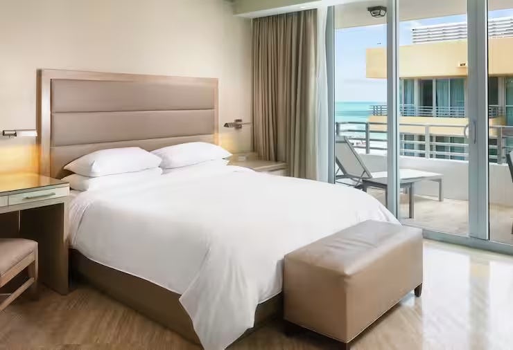 1 King Bed Studio Partial Ocean View Balcony