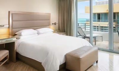 1 King Bed Studio Partial Ocean View Balcony