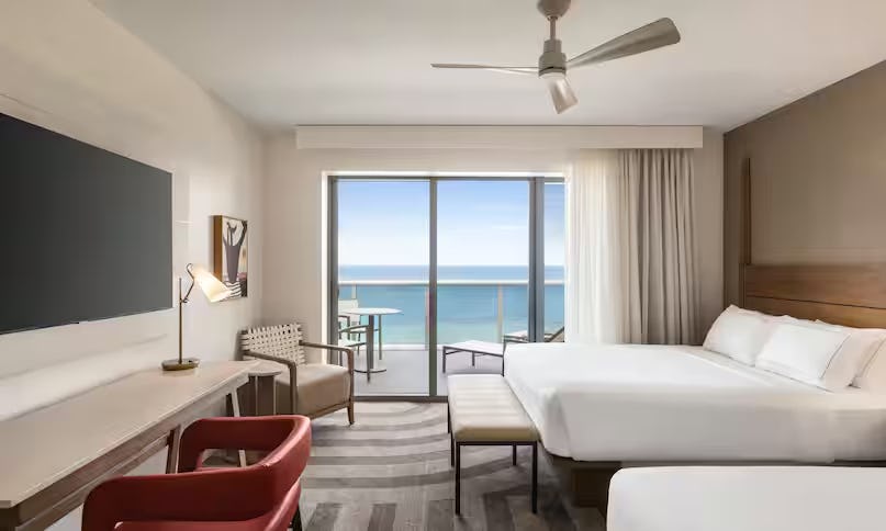 2 Queen Beds Premium Oceanfront Balcony