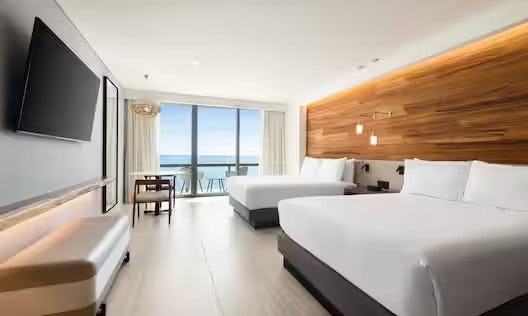 Ocean Front Two Queen Beds Guestroom