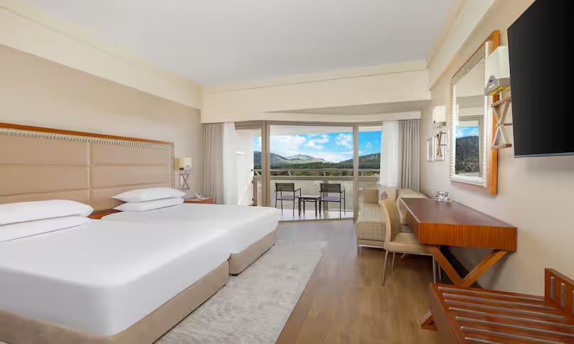 Twin Guest Room with Garden View