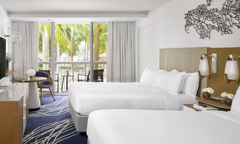 2 Double Beds Tower Balcony