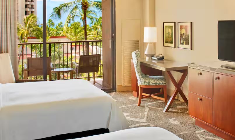 Partial Ocean View 2 Double Beds