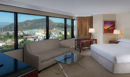 1 King Bed Corner Universal View W/ Sofabed