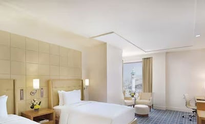 THREE SINGLE BEDS DELUXE ROOM WITH HARAM VIEW