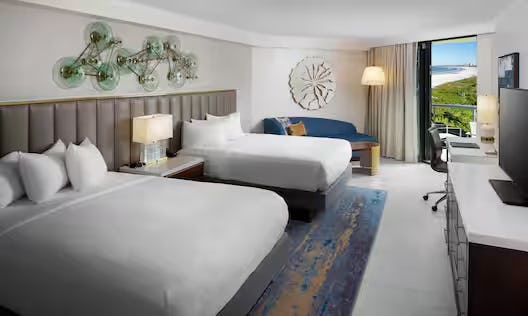 Deluxe Ocean View Room with Two Queen Bed