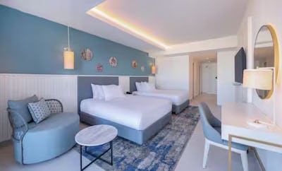 Two Double Beds Guest Room-garden Vw