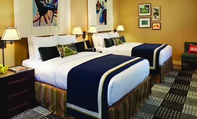 Neighborhood View With Two Double Beds