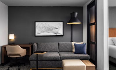 Accessible King Bed/Roll-In Shower (with sofa bed)