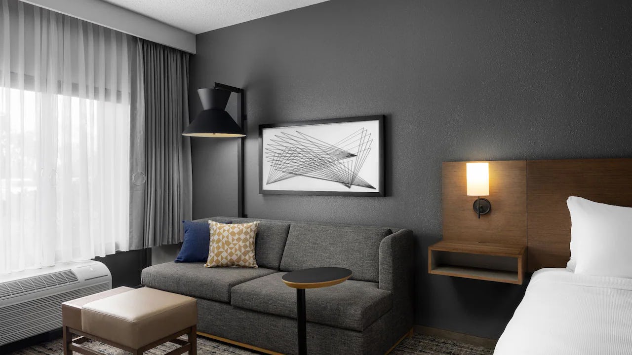 Accessible King Bed/Roll-In Shower (with sofa bed)