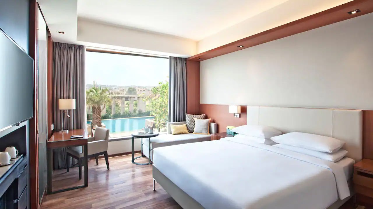 1 King Bed with Pool View