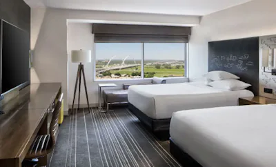 2 Queen Beds with ADA Tub