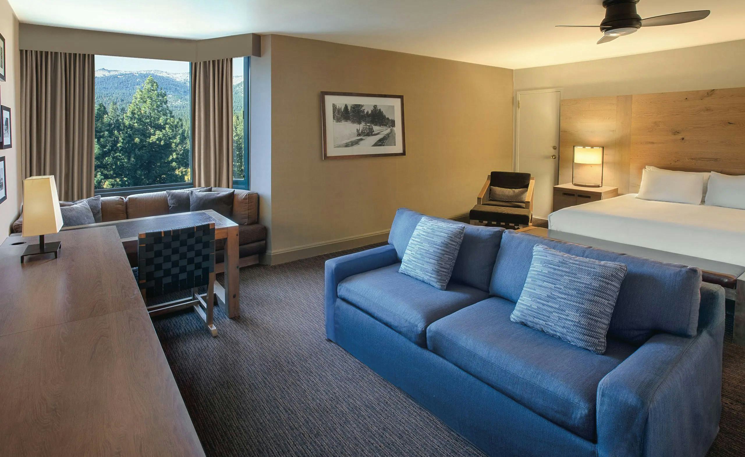 1 King Bed with Sofa Bed