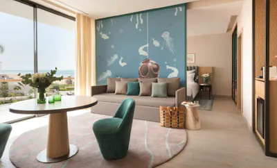 Regency Suite Partial Ocean View with Balcony 1 King Bed