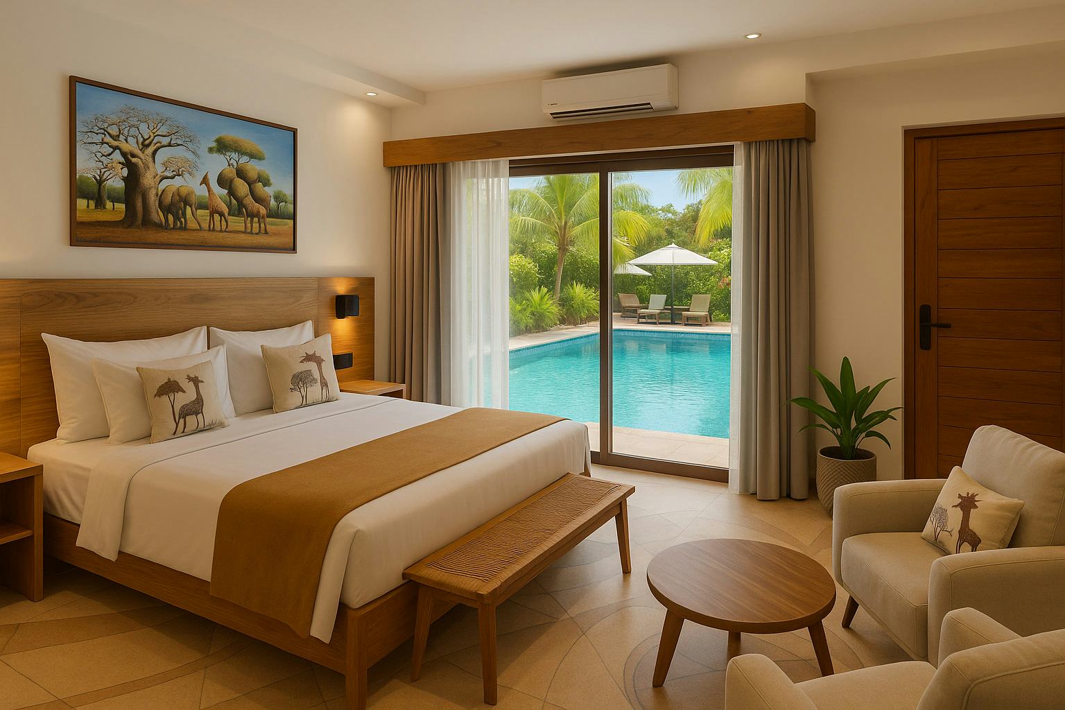 Deluxe, King or Twin Bed, Pool View