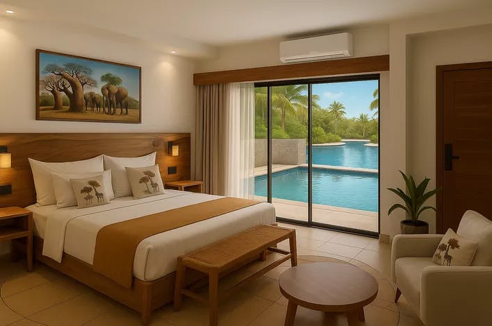 Executive Suite, King Bed, Pool View