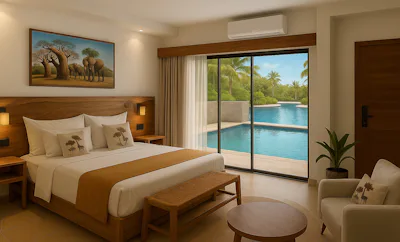 Executive Suite, King Bed, Swim Up