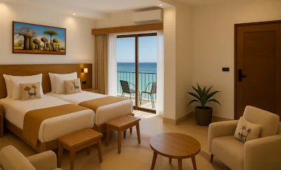 Premium Deluxe, King or Twin Bed, Ocean Front View