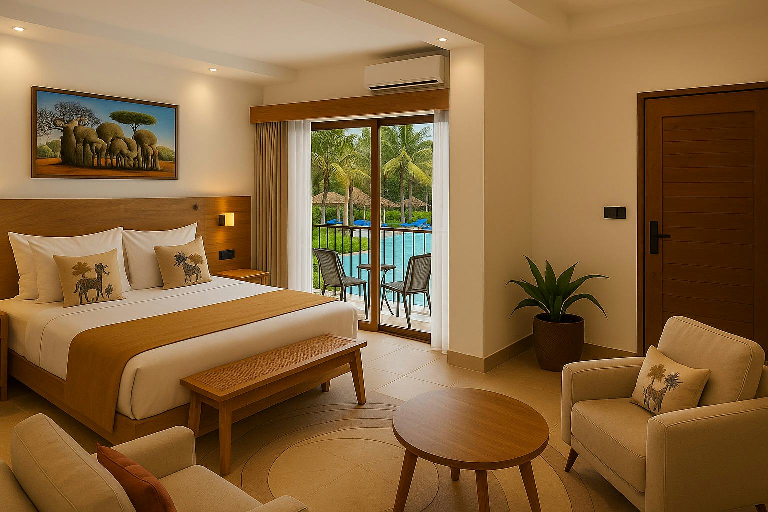 Premium Deluxe, King or Twin Bed, Pool View