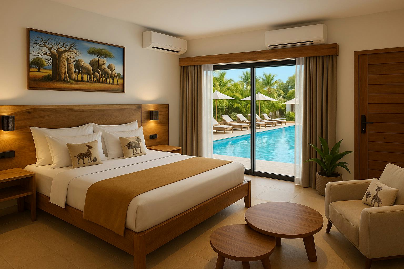 Superior, King or Twin Bed, Pool View