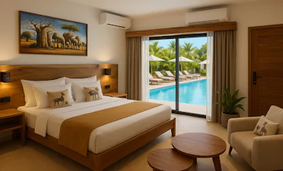 Superior, King or Twin Bed, Pool View