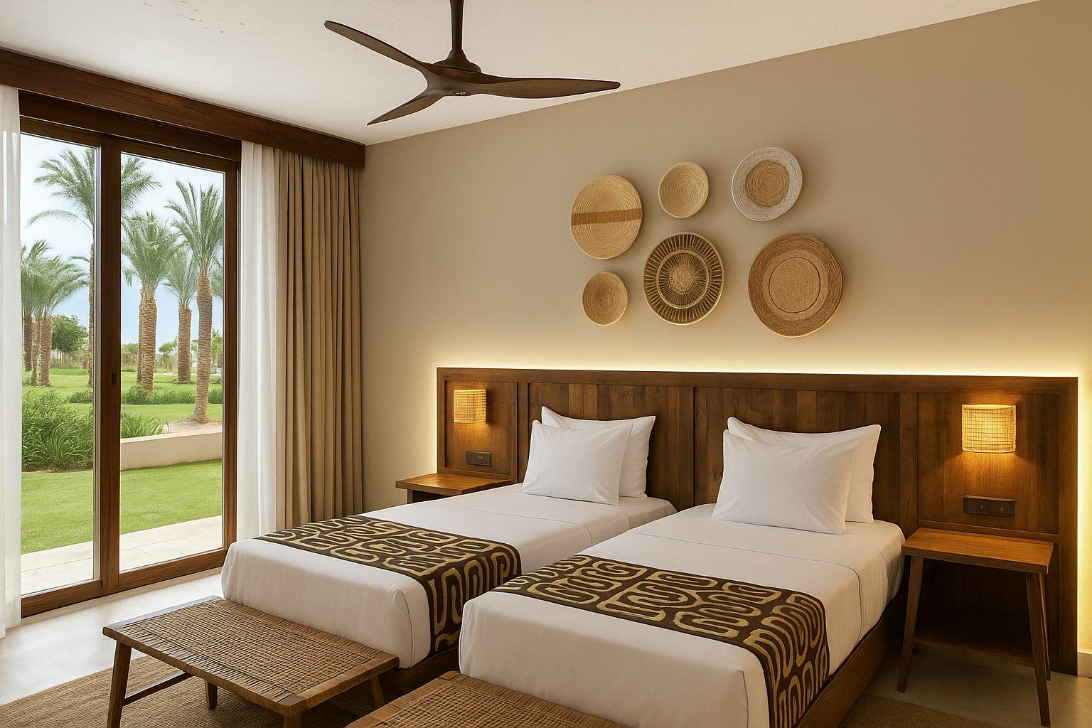 Superior, Twin Beds, Garden View