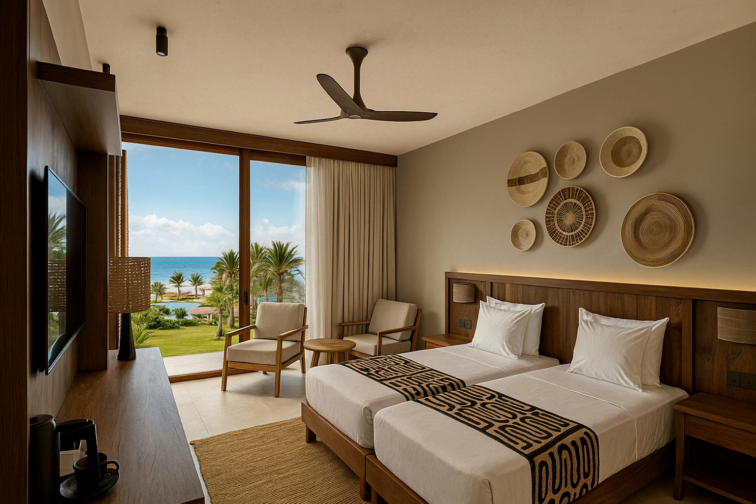 Superior, Twin Beds, Swim Up, Ocean View