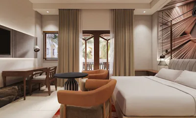 Premium Room King Bed Garden View with Balcony