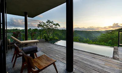 Two Bedroom Duplex Pool Villa with Valley View