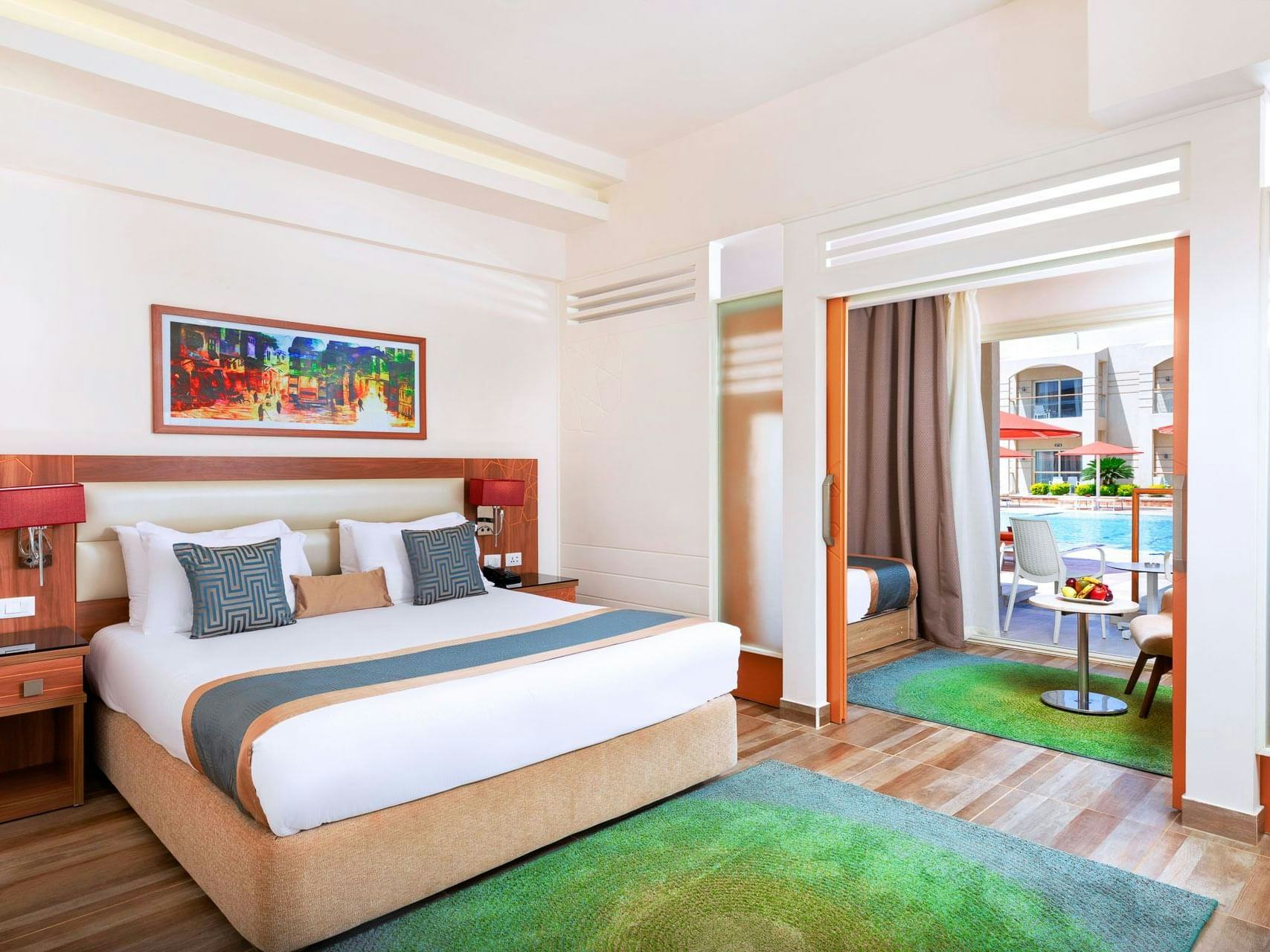 Deluxe Family Room with Pool View