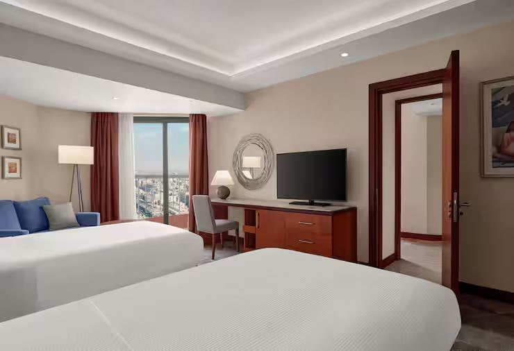 Family Connecting Twin Room with City View