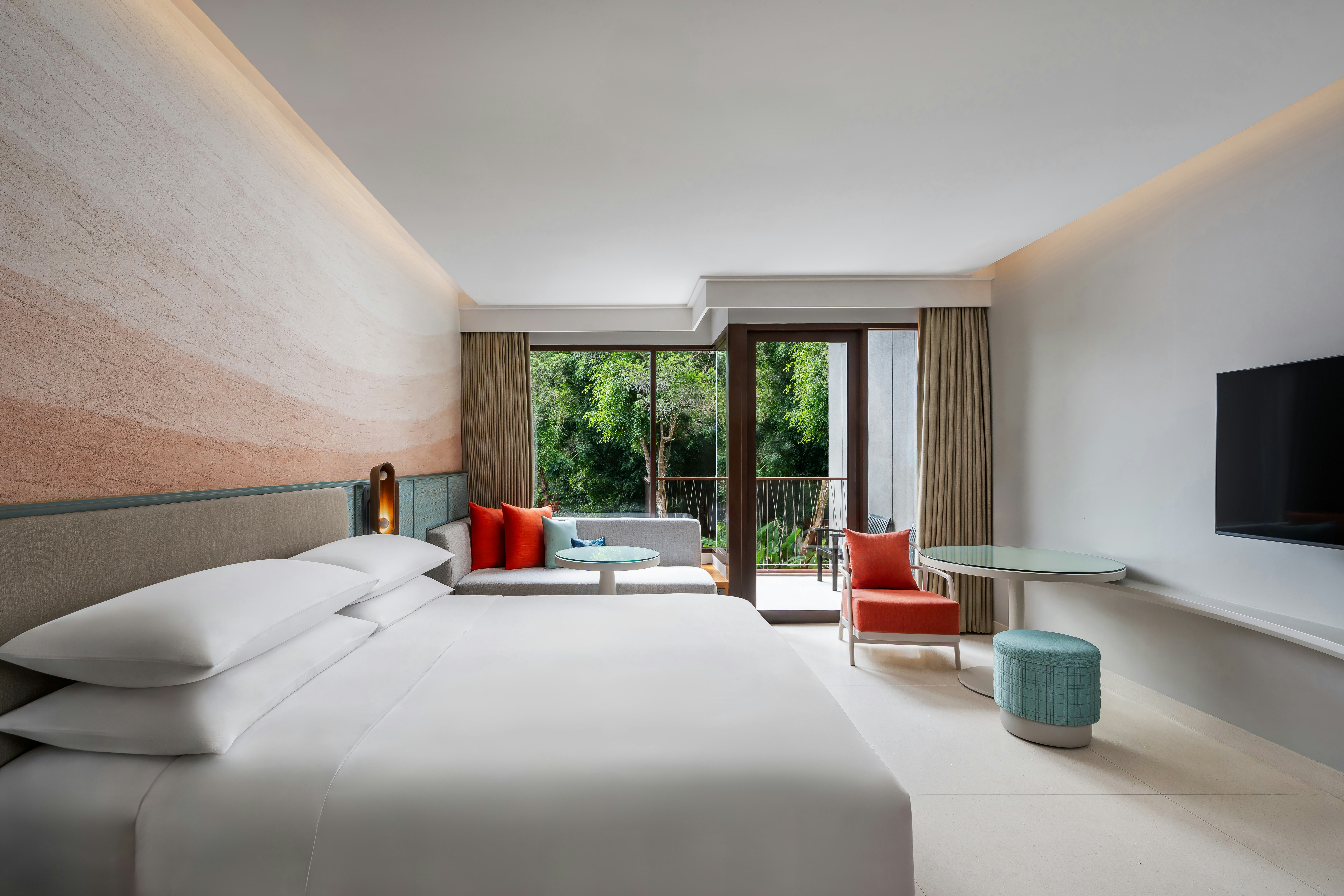 1 King, Sofa bed, Garden view, Balcony