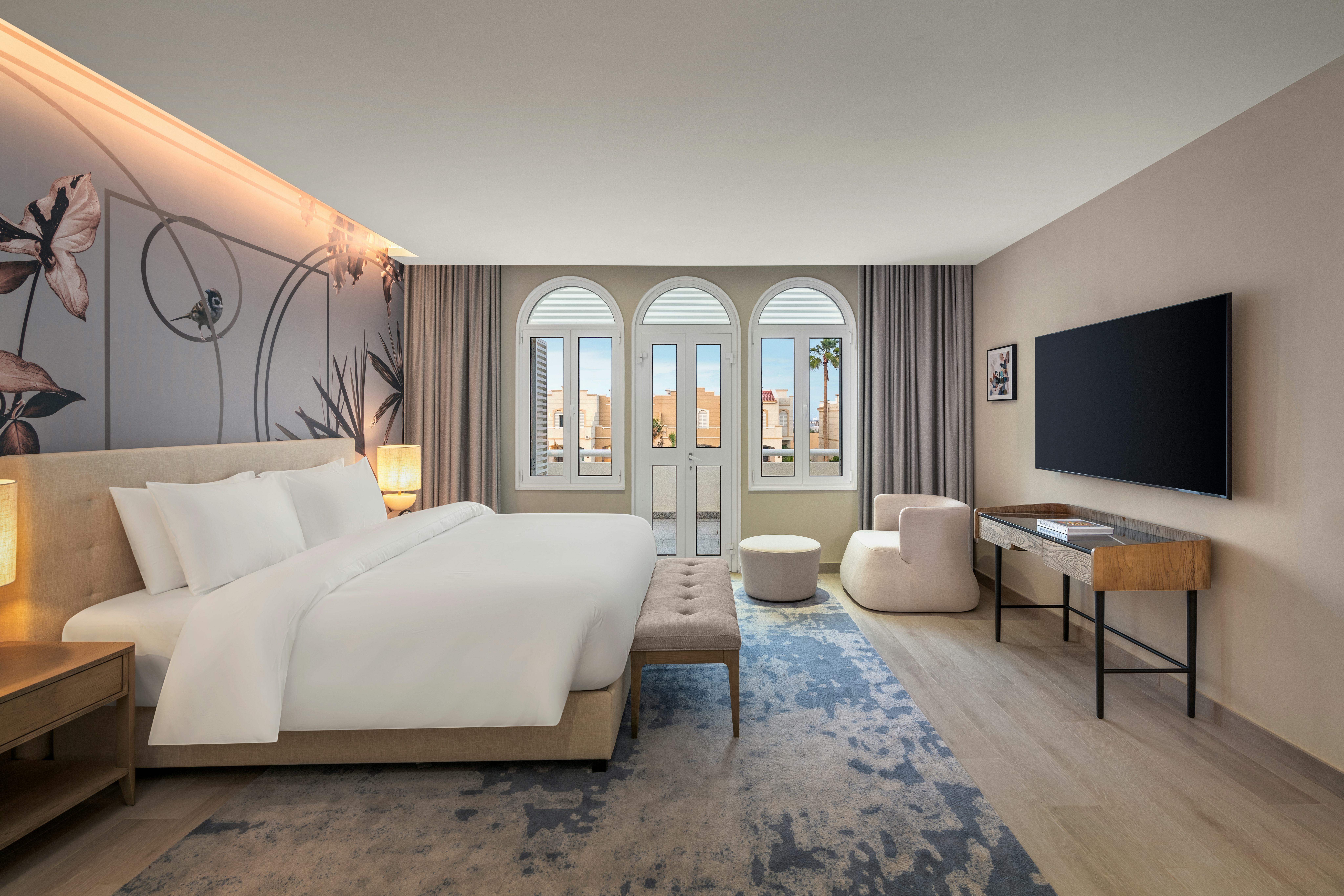 Three Bedroom Deluxe Villa With Garden View