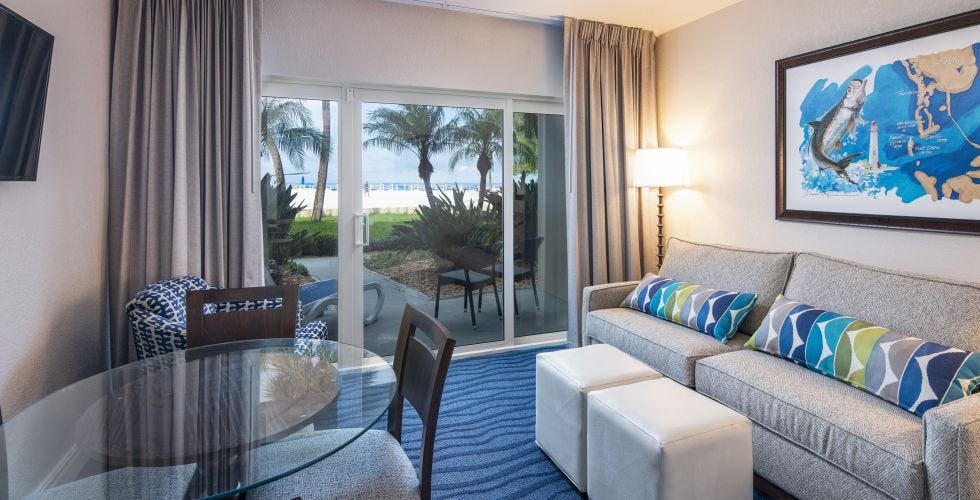 Gulf Front View Villa Lanai 2 Double Beds