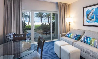 Gulf Front View Villa Lanai 2 Double Beds