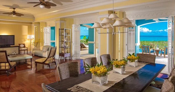 Royal Estate Beachfront Two Story One Bedroom Butler Villa Suite with Pool