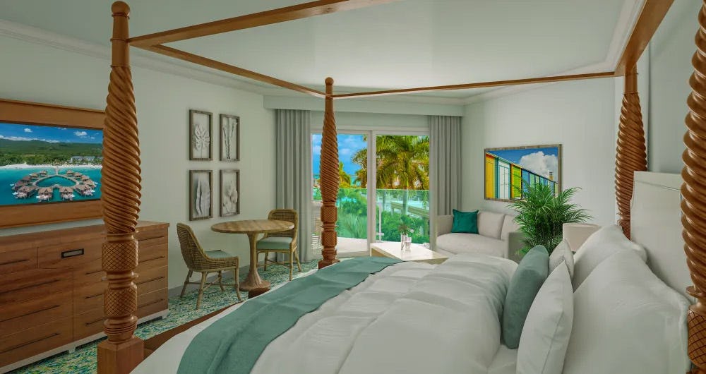 West Bay Honeymoon Oceanview Club Level Suite