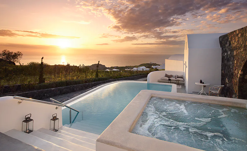 Two Bedroom Sunset & Sea View Suite with Pool